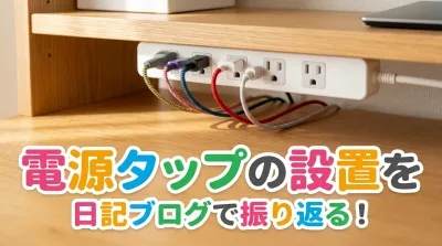 電源タップの設置を日記ブログで振り返る！