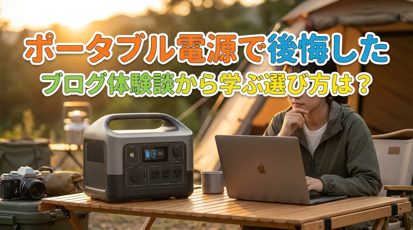 ポータブル電源で後悔したブログ体験談から学ぶ選び方は？