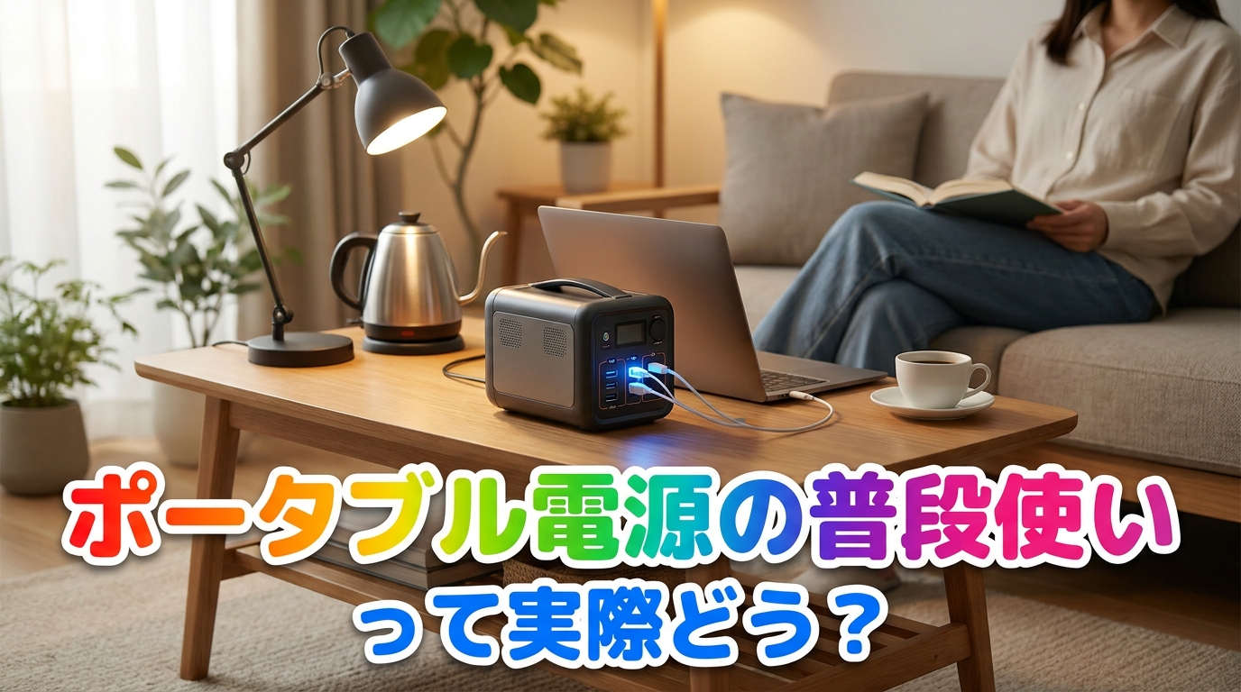 ポータブル電源の普段使いって実際どう？