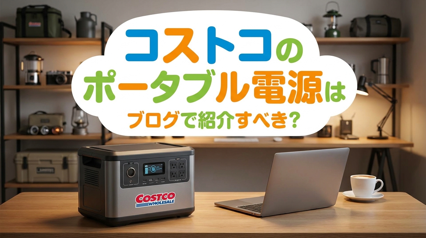 コストコのポータブル電源はブログで紹介すべき？