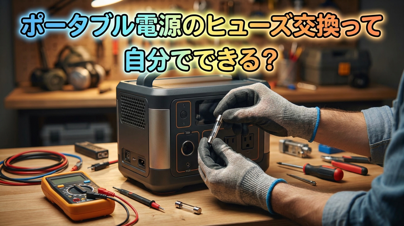 ポータブル電源のヒューズ交換って自分でできる？