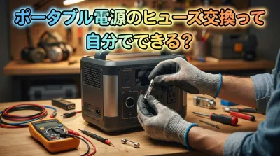 ポータブル電源のヒューズ交換って自分でできる？