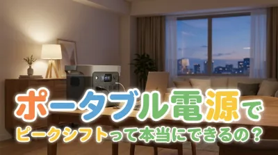 ポータブル電源でピークシフトって本当にできるの？