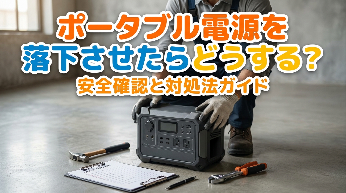 ポータブル電源を落下させたらどうする？