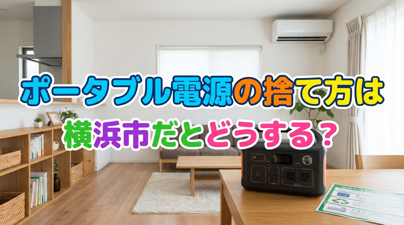 ポータブル電源の捨て方は横浜市だとどうする？