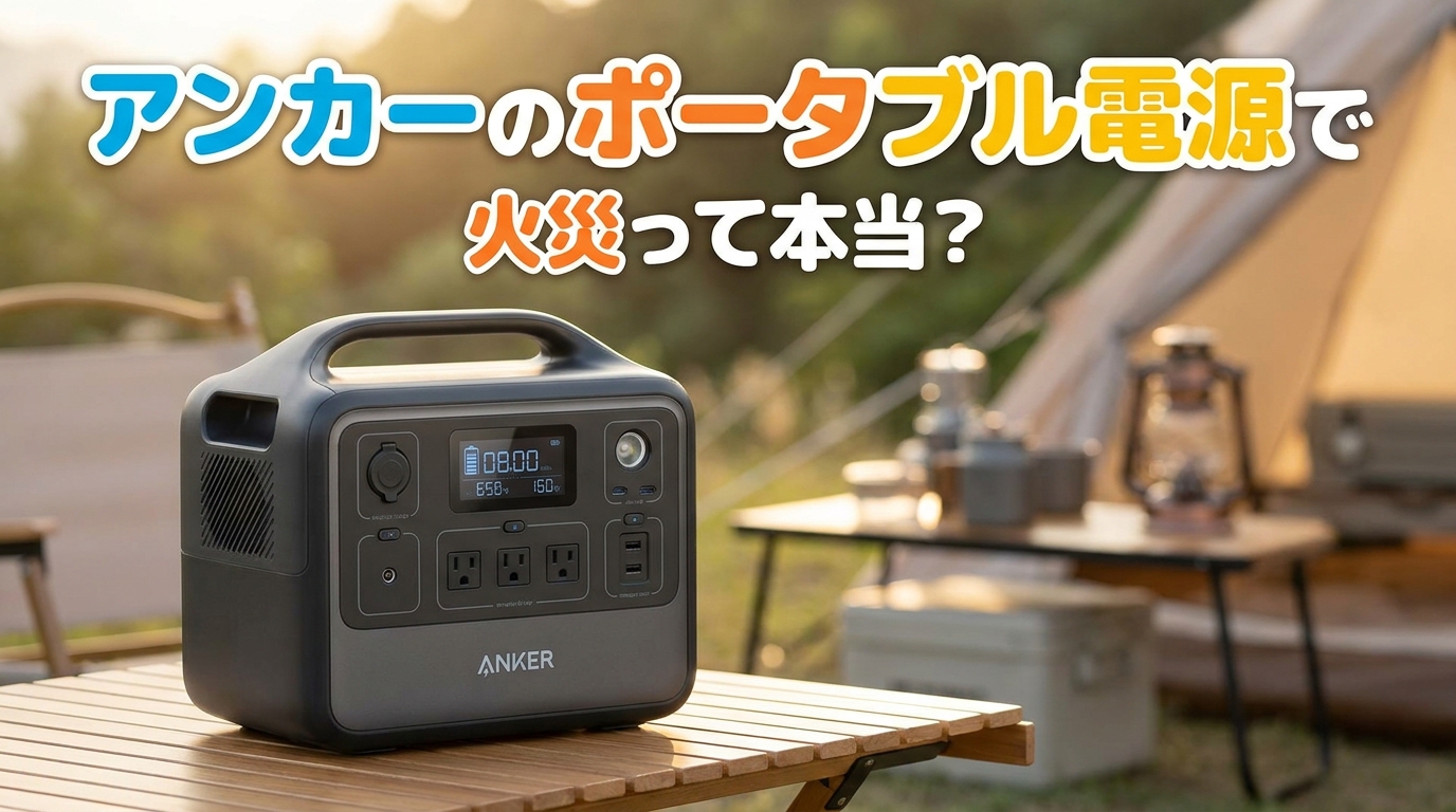 アンカーのポータブル電源で火災って本当？