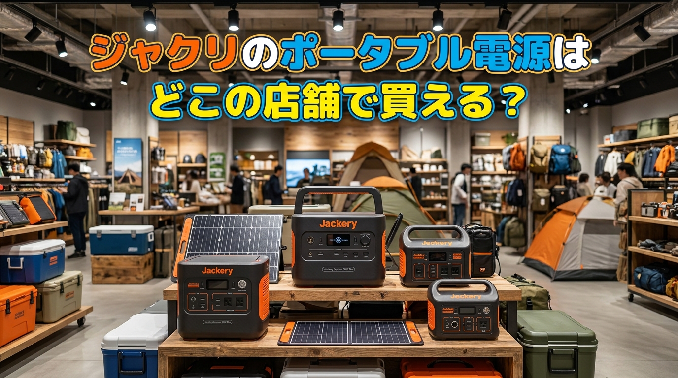 ジャクリのポータブル電源はどこの店舗で買える？