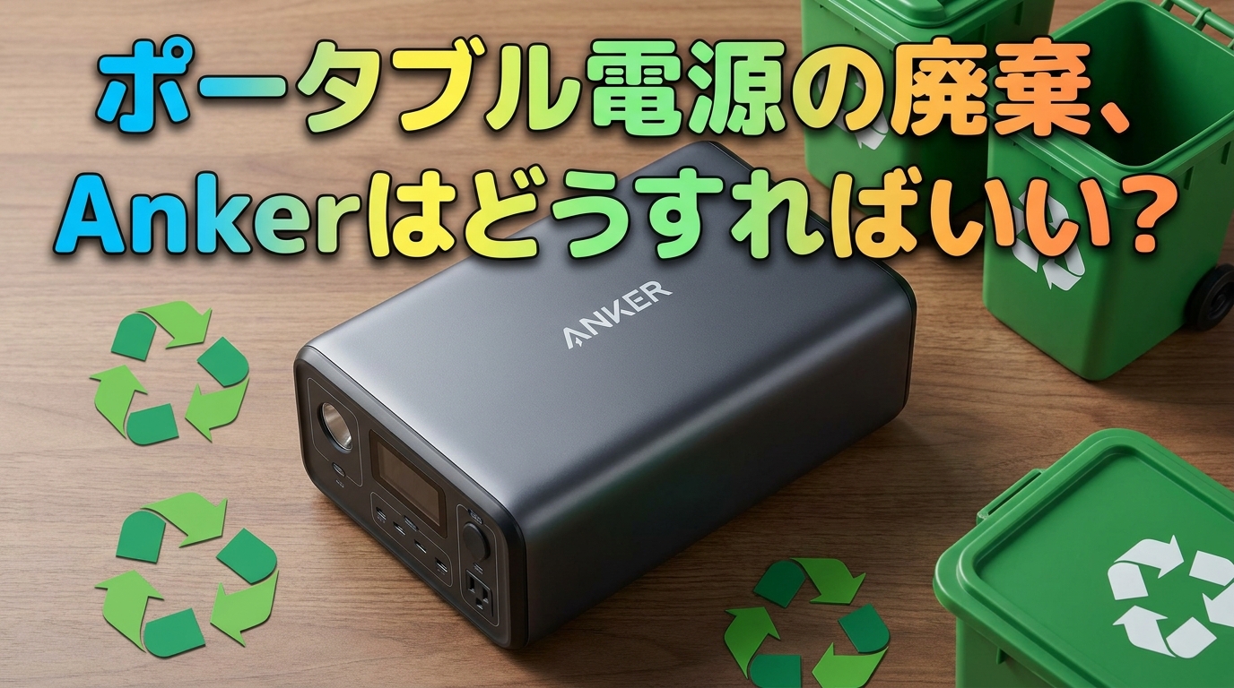 ポータブル電源の廃棄、Ankerはどうすればいい？