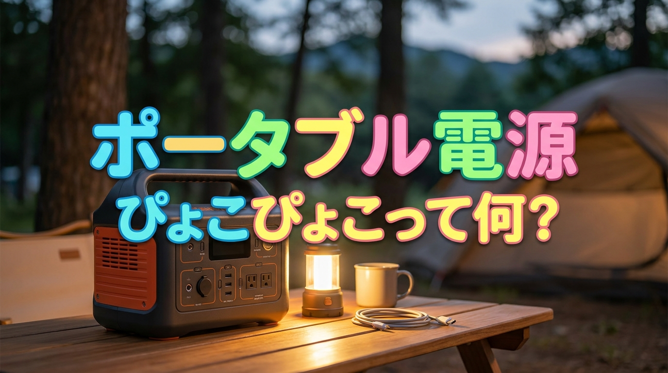 ポータブル電源ぴょこぴょこって何？