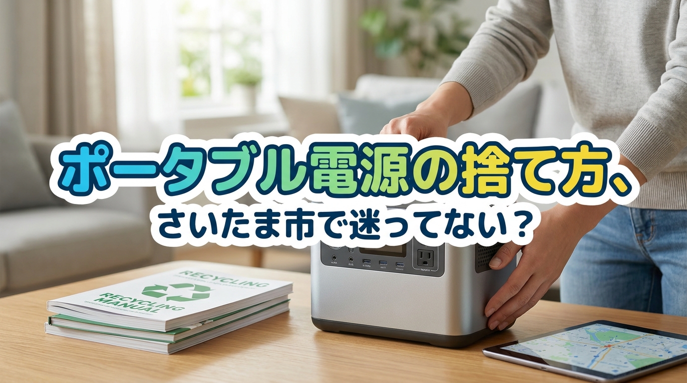 ポータブル電源の捨て方、さいたま市で迷ってない？