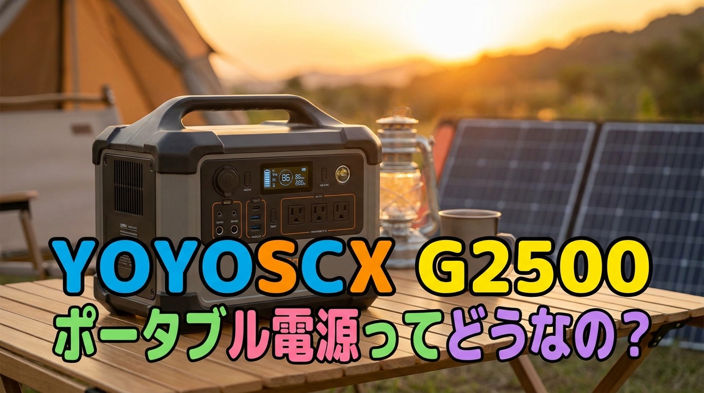 YOYOSCX G2500ポータブル電源ってどうなの？