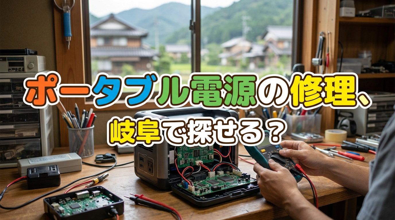 ポータブル電源の修理、岐阜で探せる？
