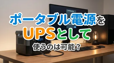 ポータブル電源をUPSとして使うのは可能？