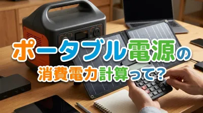 ポータブル電源の消費電力計算って？