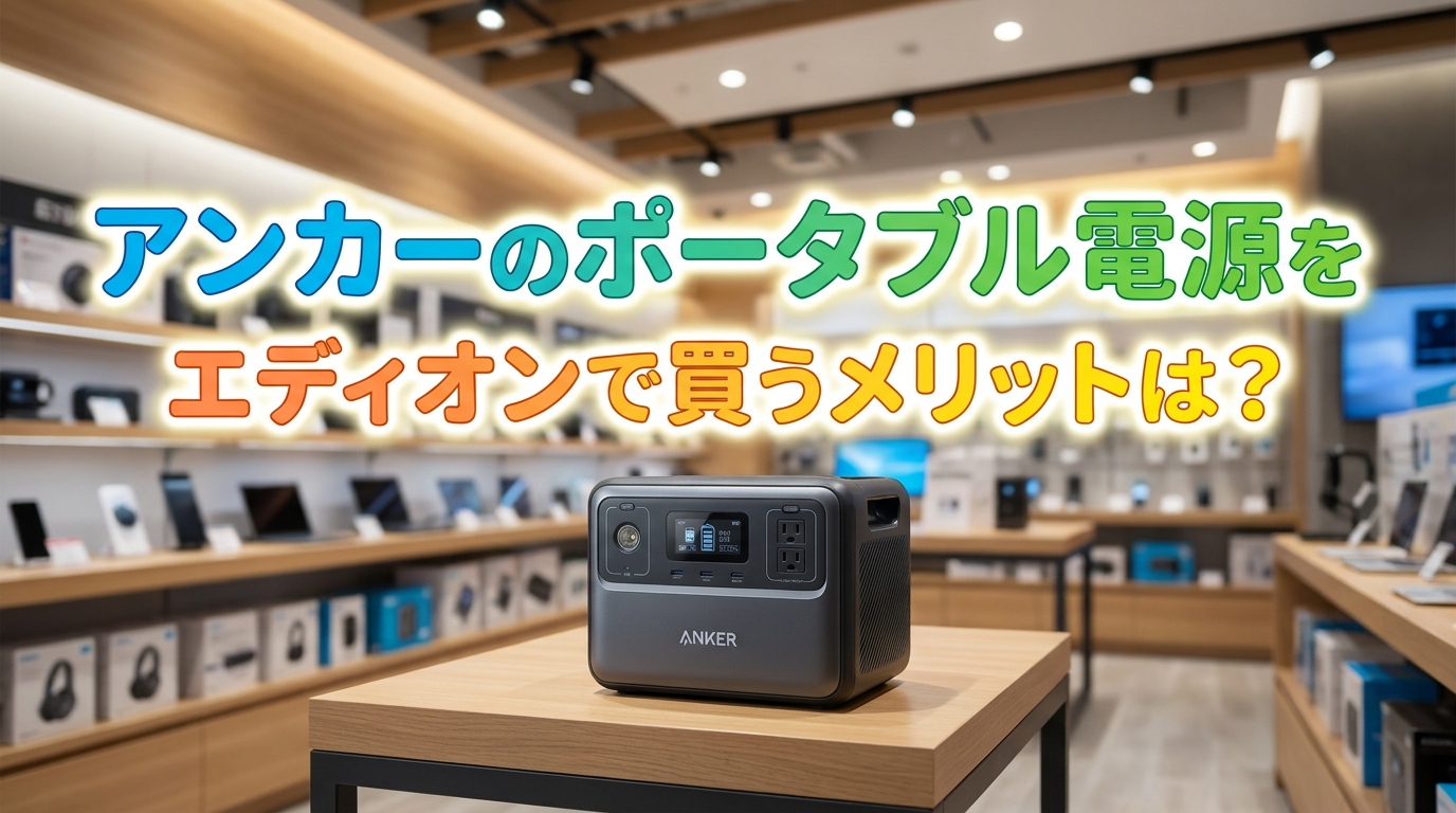 アンカーのポータブル電源をエディオンで買うメリットは？