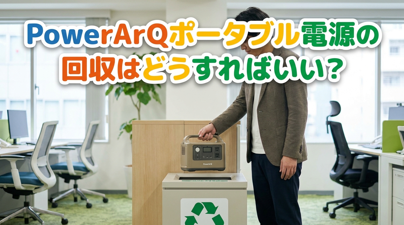PowerArQポータブル電源の回収はどうすればいい？
