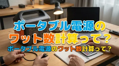 ポータブル電源のワット数計算って？