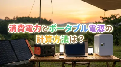 消費電力とポータブル電源の計算方法は？