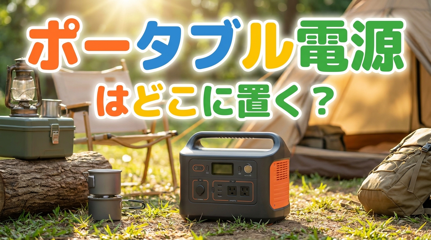 ポータブル電源はどこに置く？
