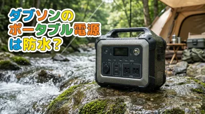 ダブソンのポータブル電源は防水？