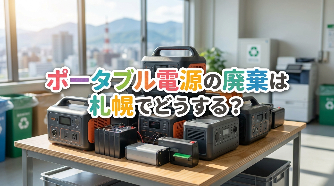ポータブル電源の廃棄は札幌でどうする？