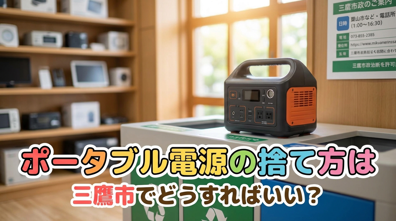ポータブル電源の捨て方は三鷹市でどうすればいい?