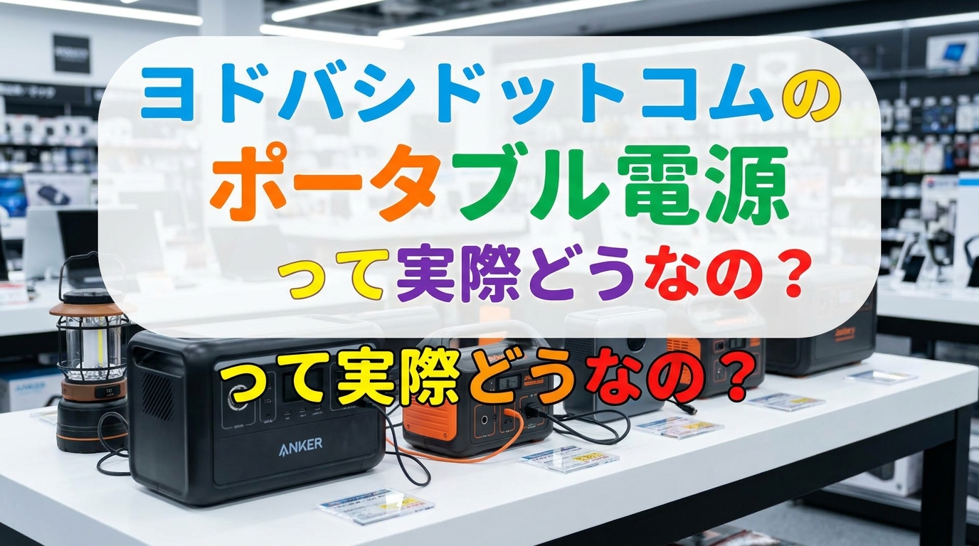 ヨドバシドットコムのポータブル電源って実際どうなの?