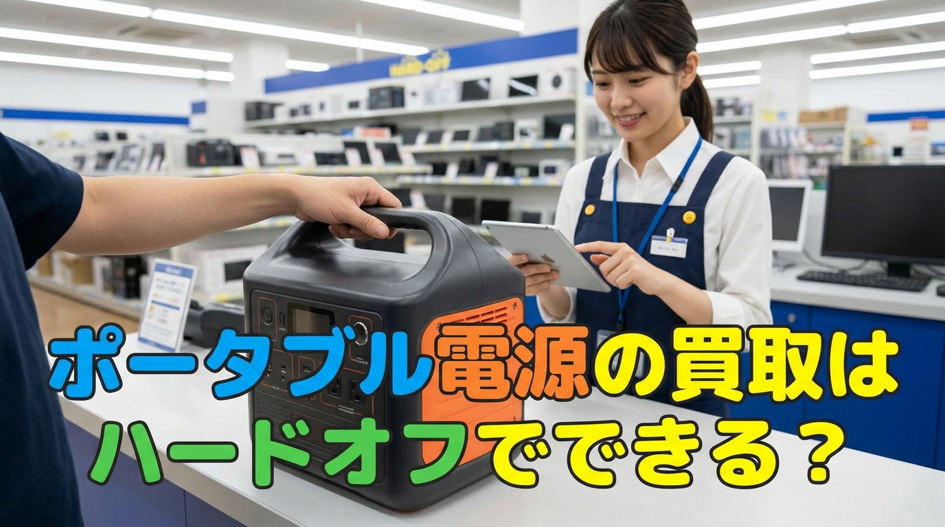ポータブル電源の買取はハードオフでできる？