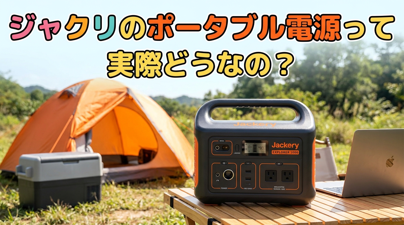 ジャクリのポータブル電源って実際どうなの?