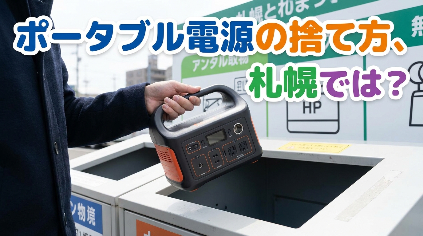 ポータブル電源の捨て方、札幌では？