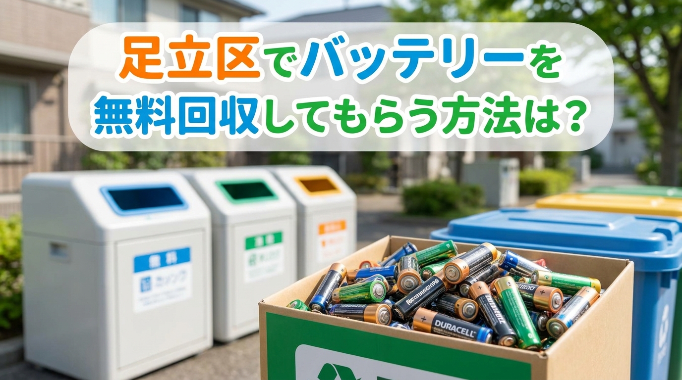 足立区でバッテリーを無料回収してもらう方法は?