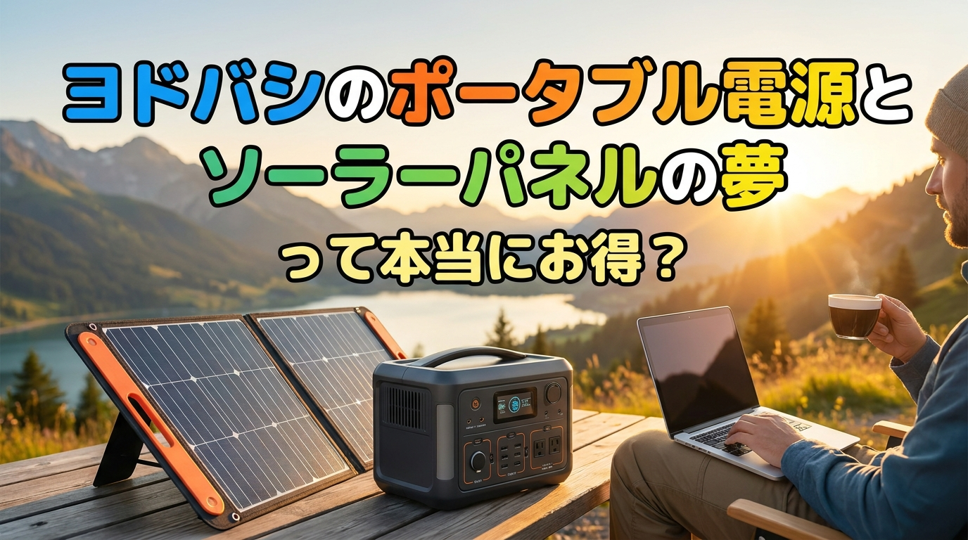 ヨドバシのポータブル電源とソーラーパネルの夢って本当にお得？