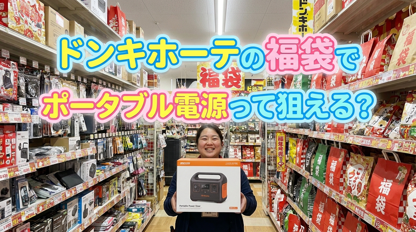 ドンキホーテの福袋でポータブル電源って狙える?