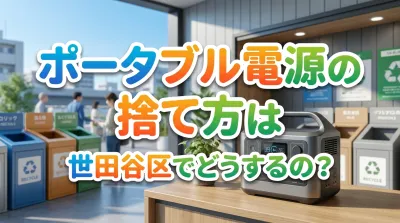 ポータブル電源の捨て方は世田谷区でどうするの？
