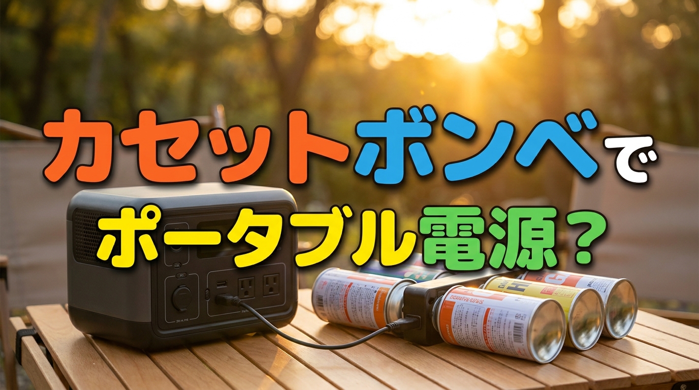 カセットボンベでポータブル電源？