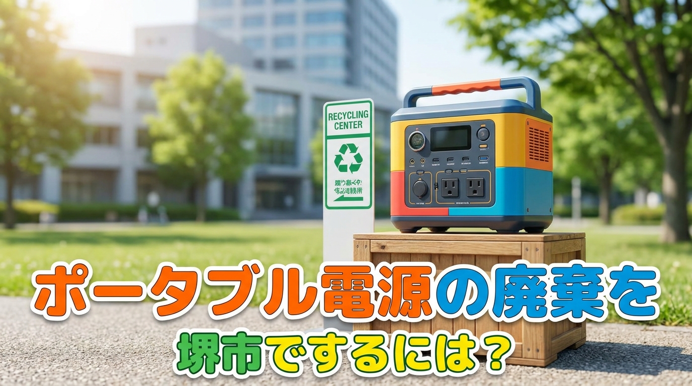 ポータブル電源の廃棄を堺市でするには?
