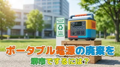 ポータブル電源の廃棄を堺市でするには？