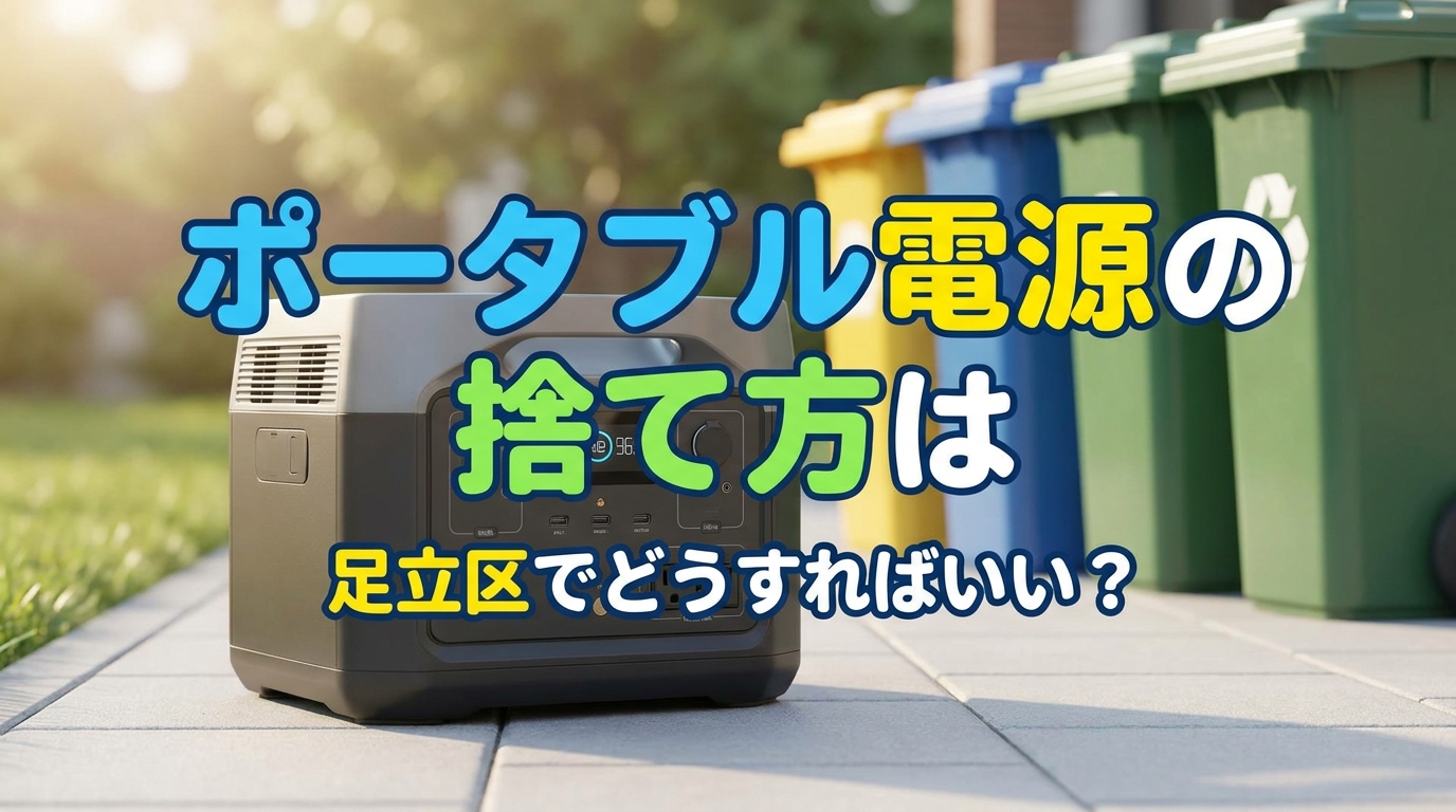 ポータブル電源の捨て方は足立区でどうすればいい？