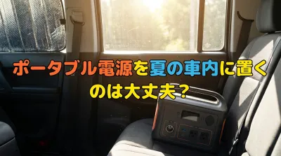 ポータブル電源を夏の車内に置くのは大丈夫？