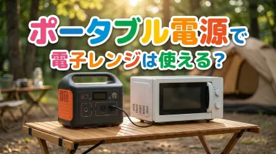 ポータブル電源で電子レンジは使える？