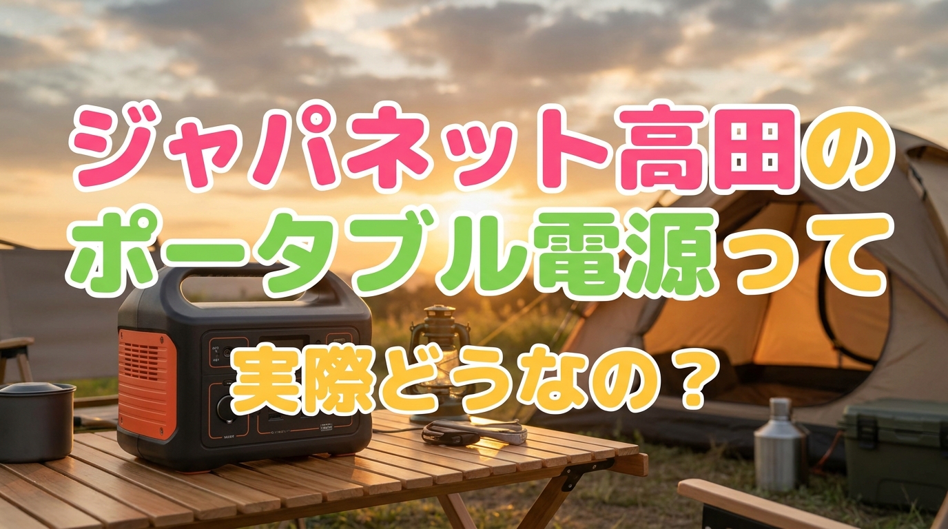 ジャパネット高田のポータブル電源って実際どうなの？