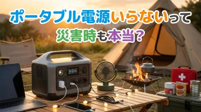 ポータブル電源いらないって災害時も本当？