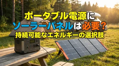 ポータブル電源にソーラーパネルは必要？