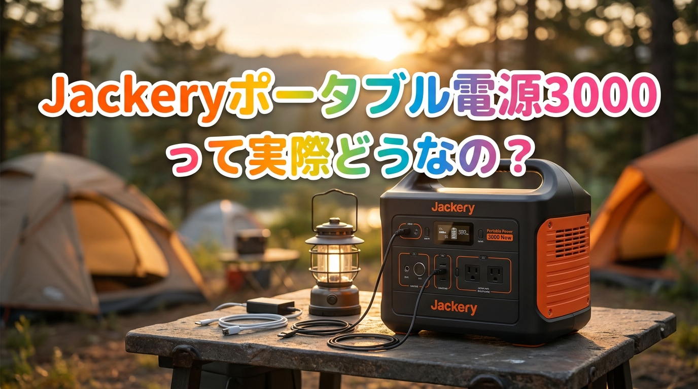 Jackeryポータブル電源3000って実際どうなの？