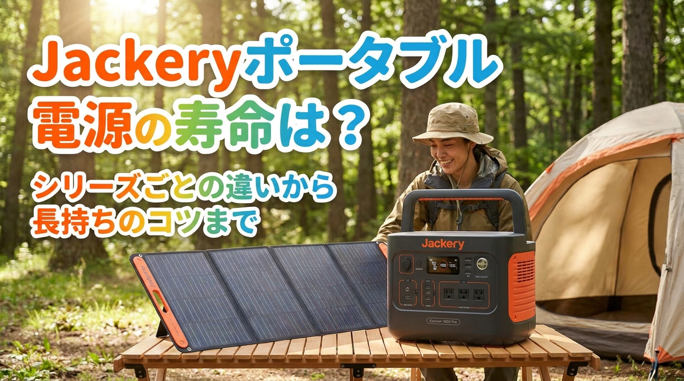 Jackeryポータブル電源の寿命は?