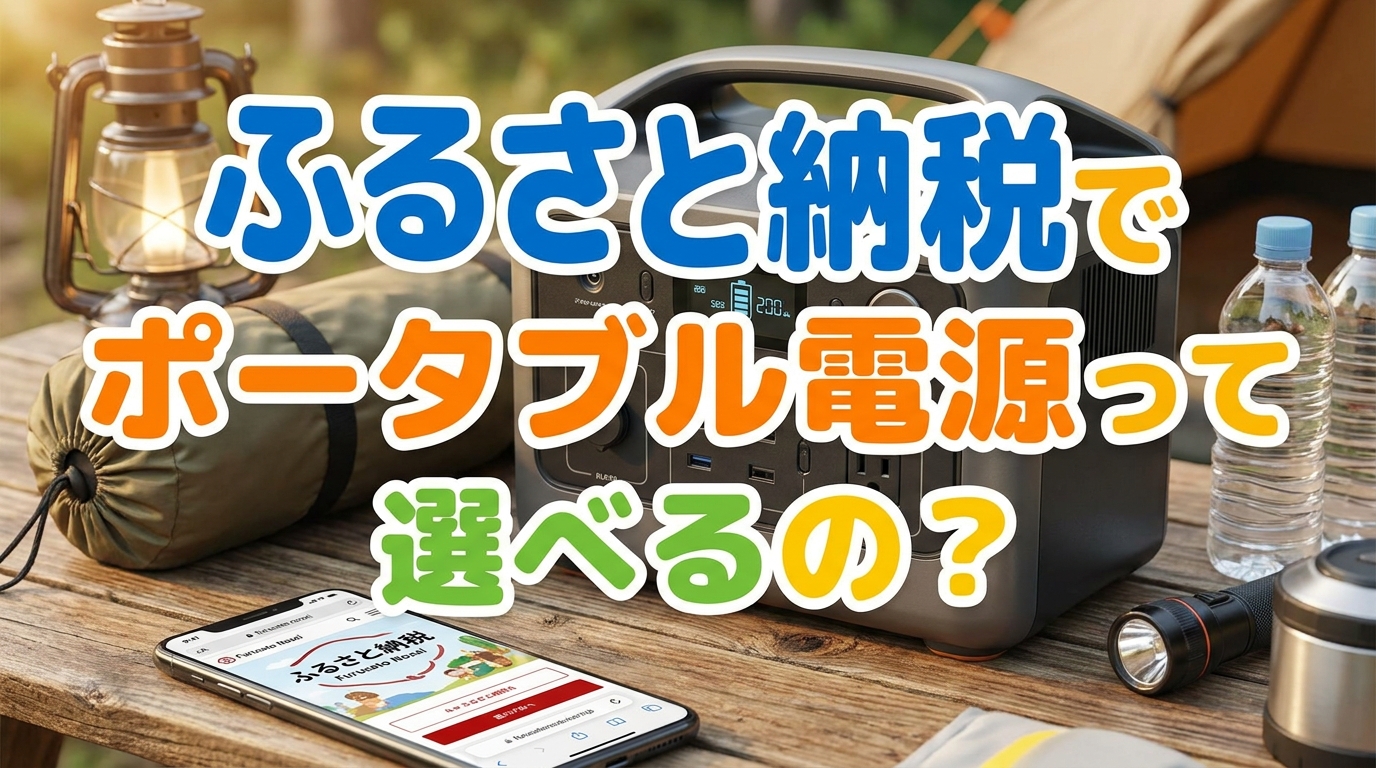 ふるさと納税でポータブル電源って選べるの?