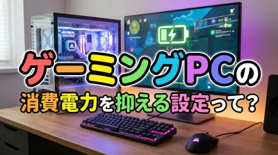 ゲーミングPCの消費電力を抑える設定って？