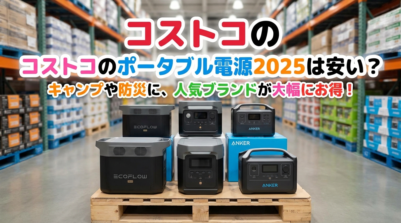 コストコのポータブル電源2025は安い?