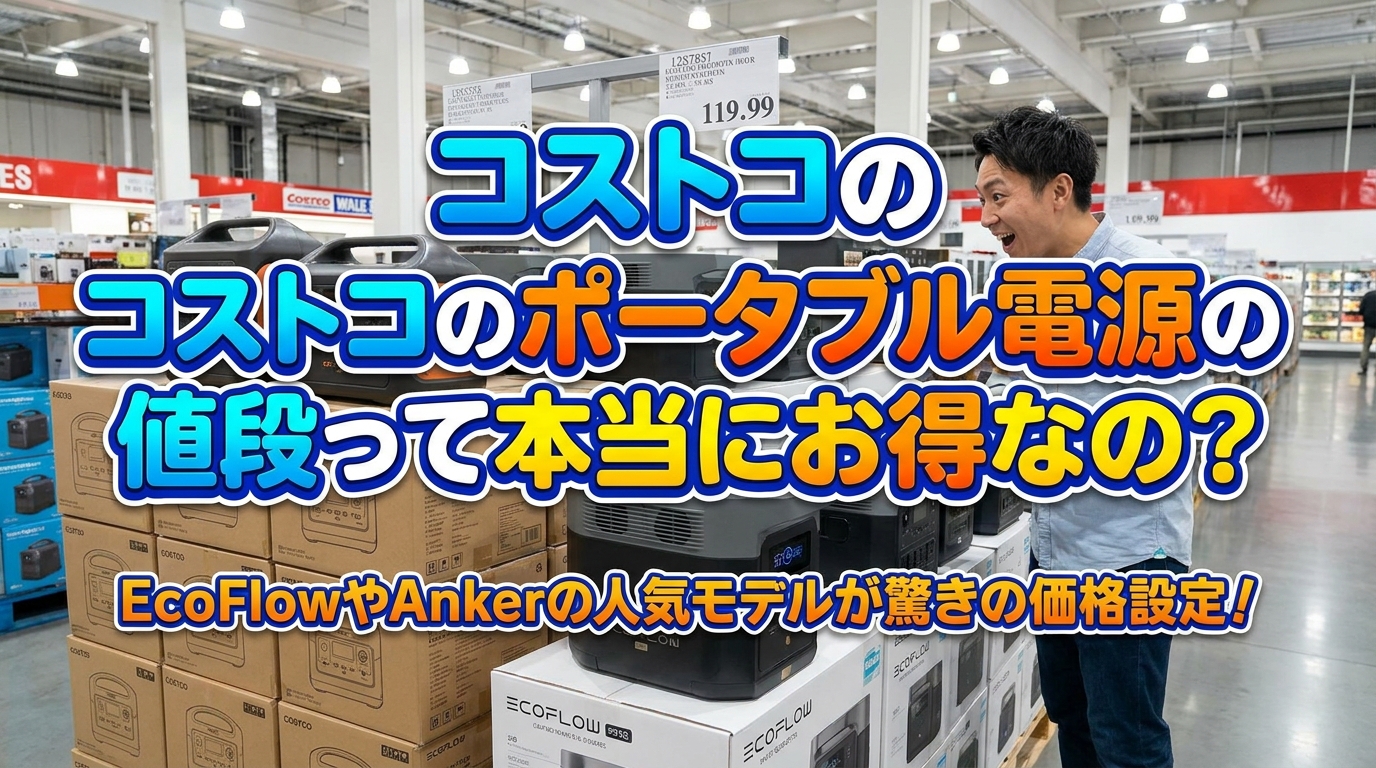 コストコのポータブル電源の値段って本当にお得なの？