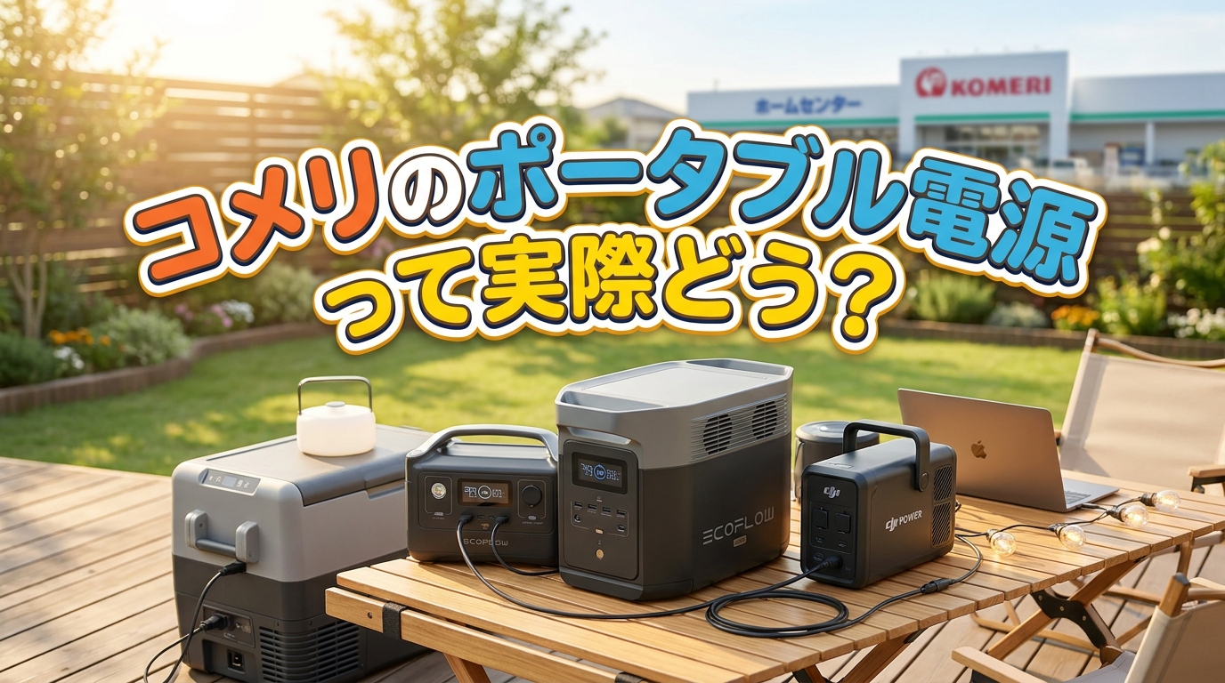 コメリのポータブル電源って実際どう？